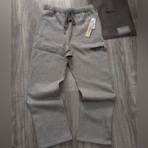 Fear of God Essentials Heather Gray Sweatpants medium
